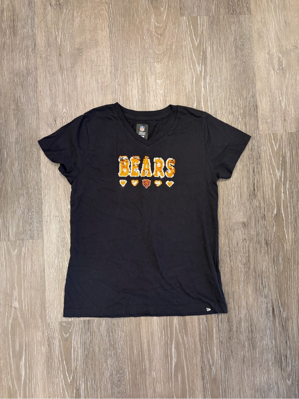 Chicago Bears Black V‑Neck T‑Shirt